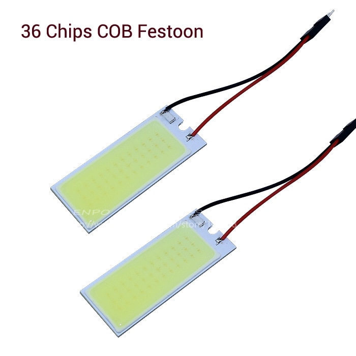 2x6W 36 Ĩ ڵ Festoon ׸ LED г  COB Ĩ  LampT10  ڵ COB LED ڵ  